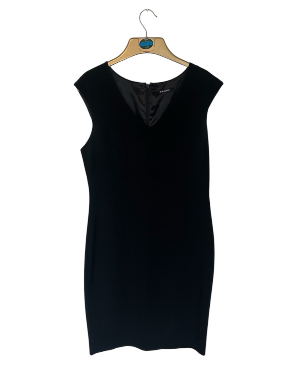 TM Lewis Black Sleeveless Sheath Dress Size UK10 (US6)